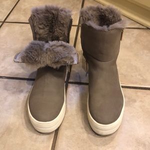 J Slides Fur Lined Boots